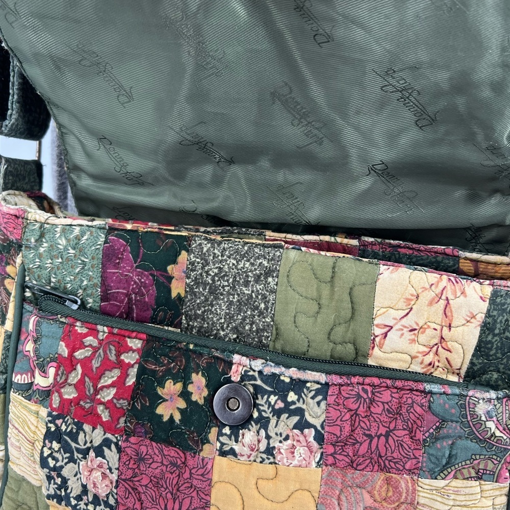 Donna Sharp Patchwork Quilted Puzzle Stitch, Cros… - image 5